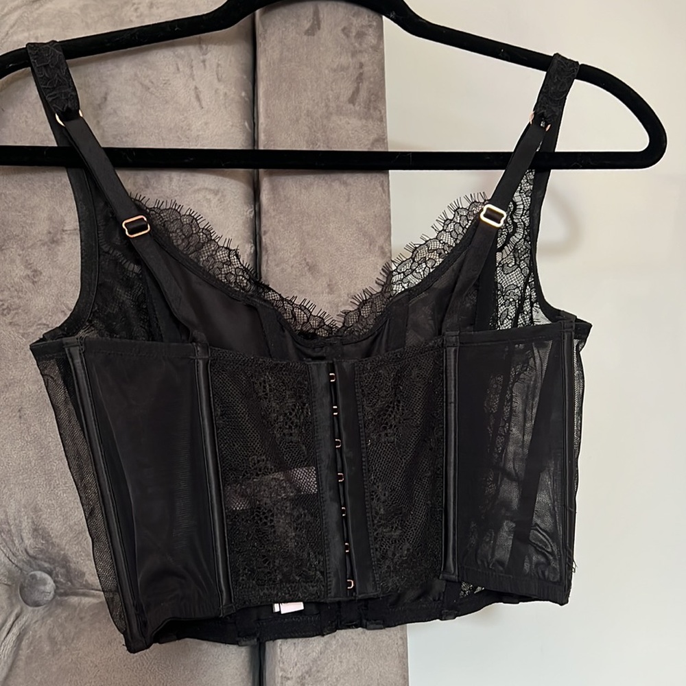 Victoria secret black lace corset - Picture 2 of 3